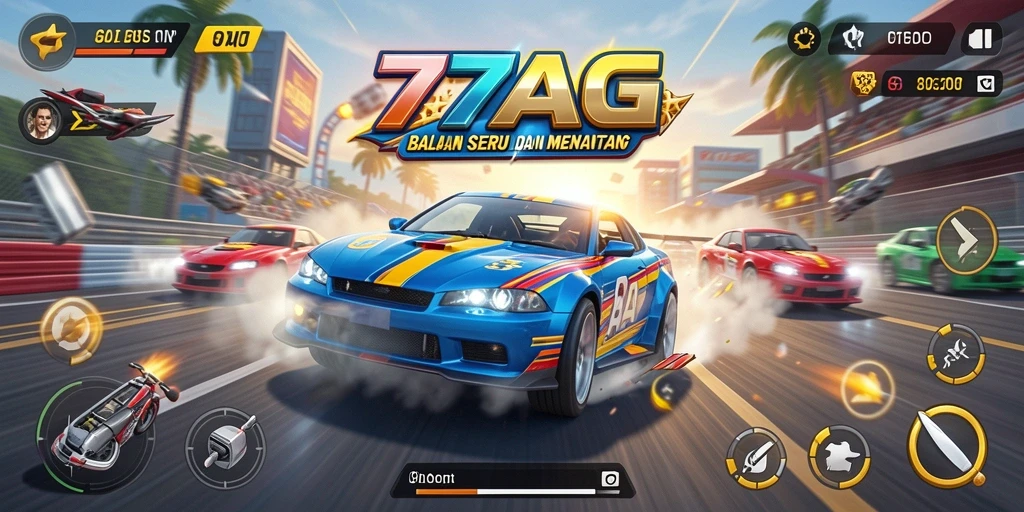 Gameplay seru 77AG dengan balapan mendebarkan di berbagai trek.