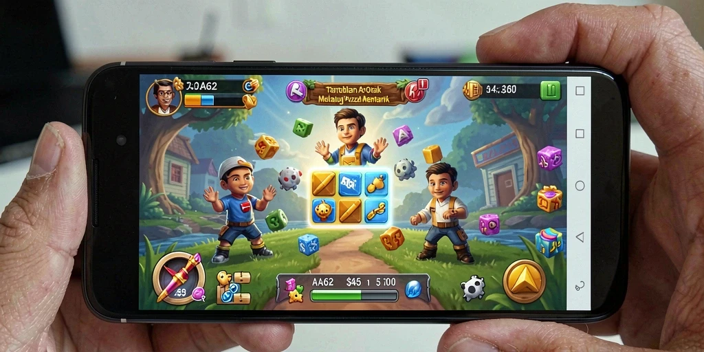 Tampilan gameplay AA62 yang menantang dan menarik.