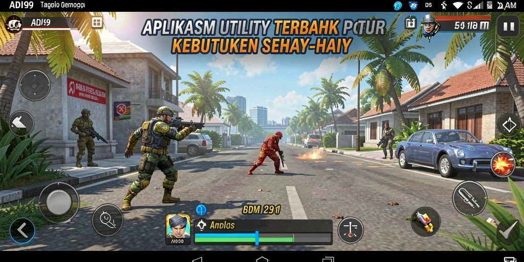 Tampilan antarmuka utama ADI99 yang sederhana dan fungsional.