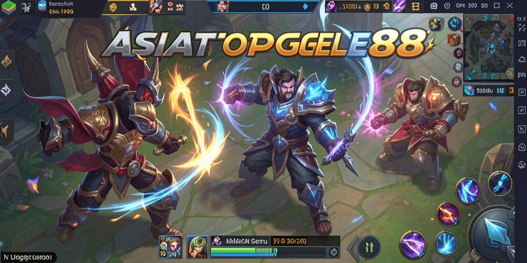 Gameplay seru di ASIATOGEL88 menunjukkan pertempuran epik antara hero.