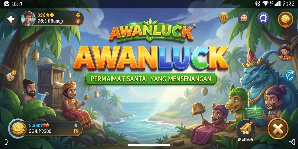 Tangkapan layar gameplay <strong>AWANLUCK</strong> dengan lingkungan yang cerah dan menantang.