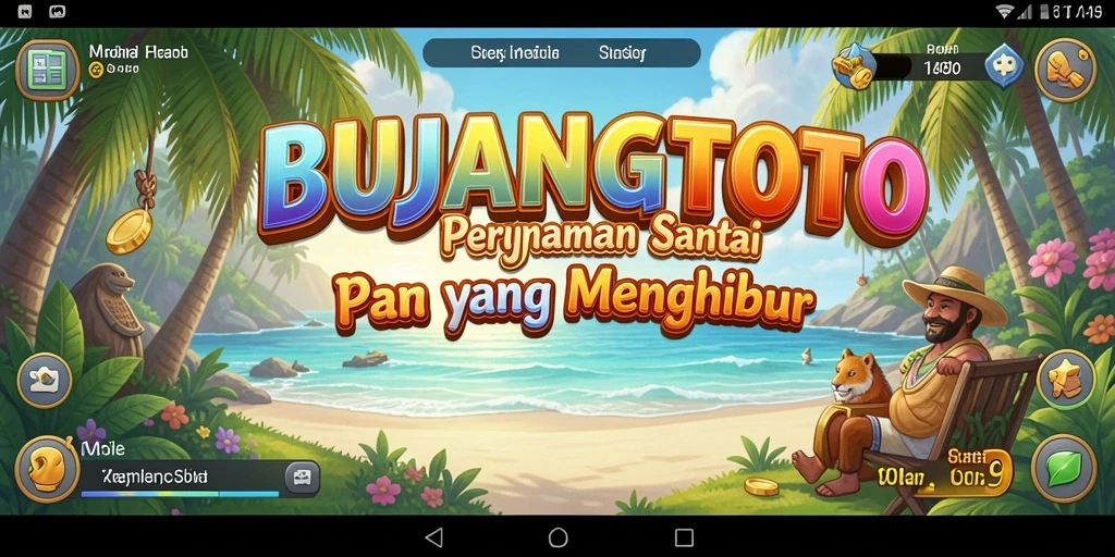 Screenshot gameplay BUJANGTOTO yang penuh warna dan menyenangkan.