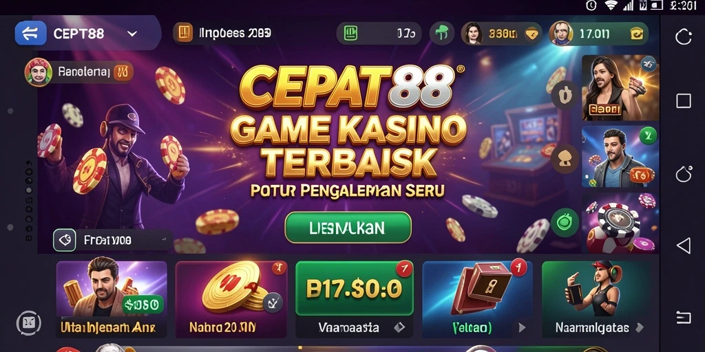 Tampilan gameplay seru dan menarik di CEPAT88 untuk penggemar Kasino.