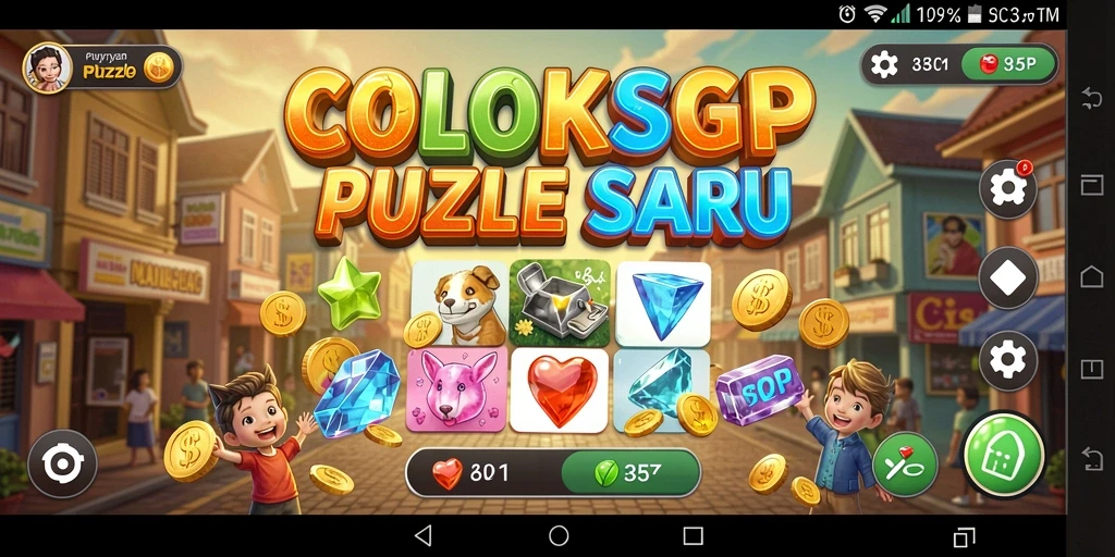 Tampilan gameplay <strong>COLOKSGP</strong> yang menarik dengan beragam teka-teki.