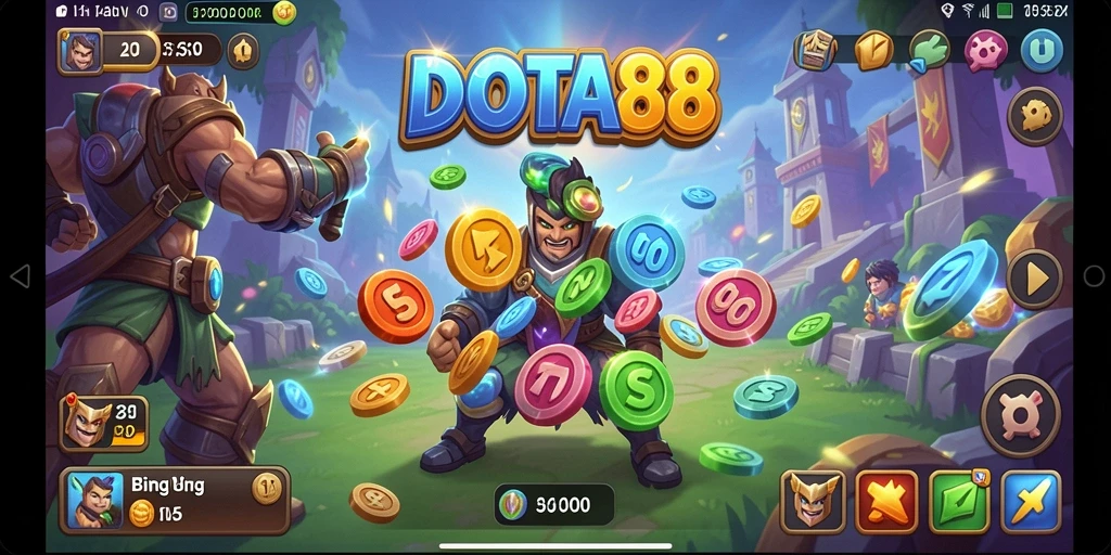 Gameplay seru DOTA88 dengan berbagai mode Bingo.