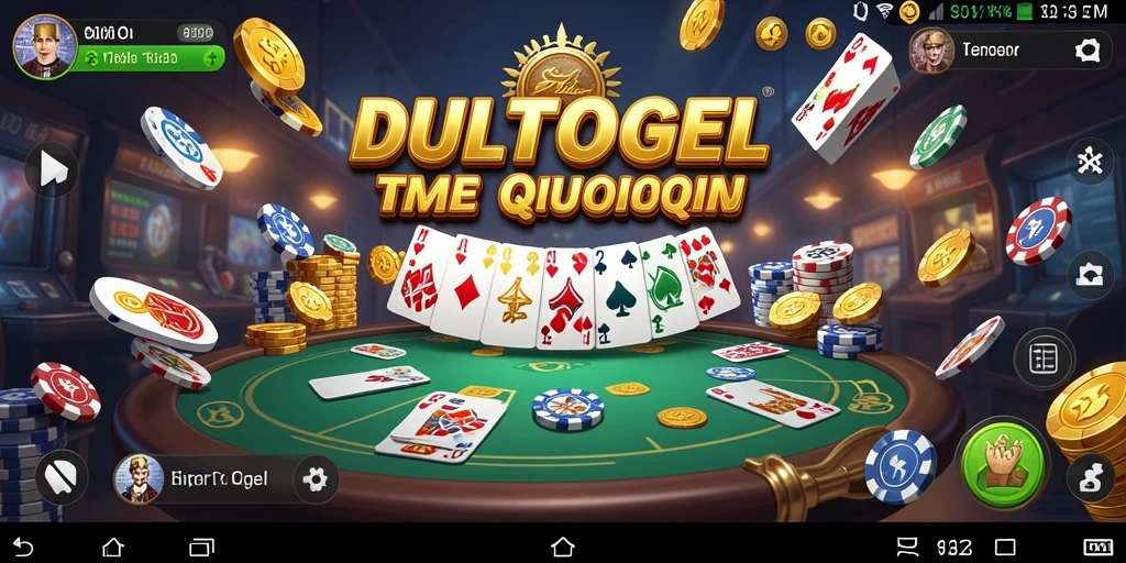 Gameplay DULTOGEL menampilkan keseruan permainan QiuQiu yang interaktif.