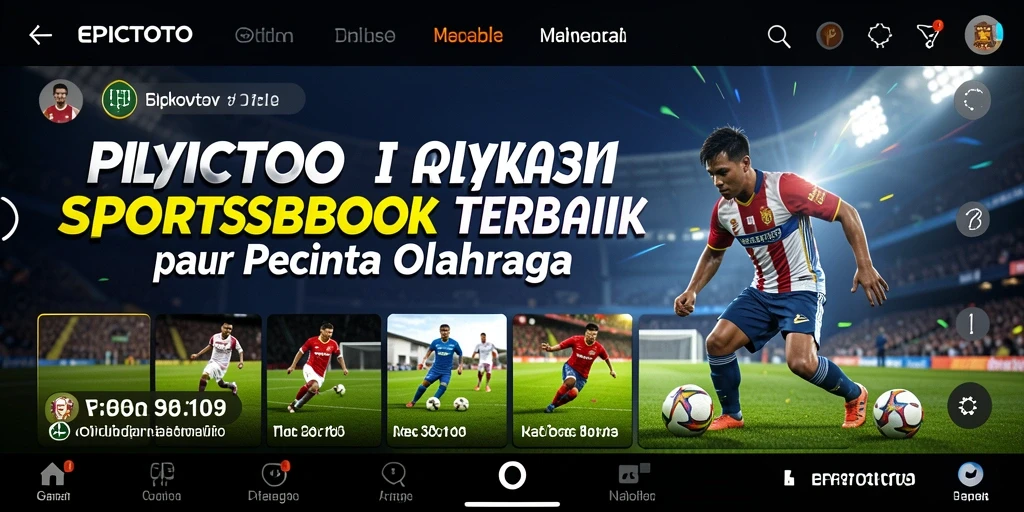 Screenshot utama EPICTOTO menampilkan antarmuka sportsbook yang dinamis.