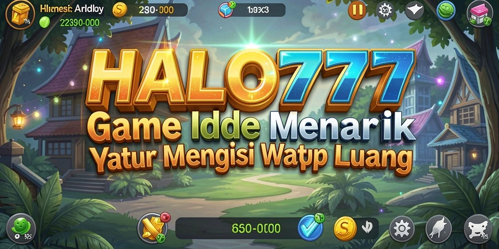 Screenshot gameplay HALO777 yang menunjukkan interaksi karakter dalam mode Idle.