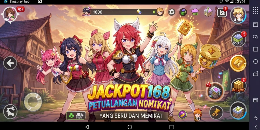 Screenshot dari gameplay JACKPOT168 menunjukkan aksi bertempur yang mendebarkan.