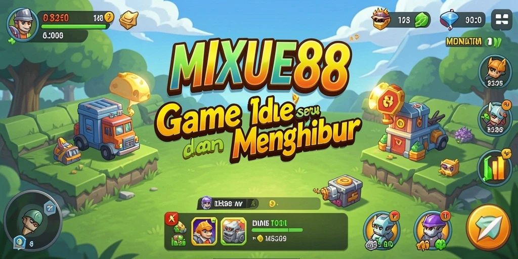 Screenshot gameplay MIXUE88 menampilkan aksi seru dalam game Idle.