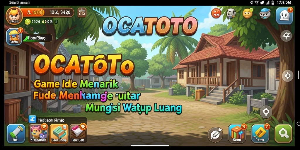 Tampilan gameplay OCATOTO yang menarik dan penuh warna.