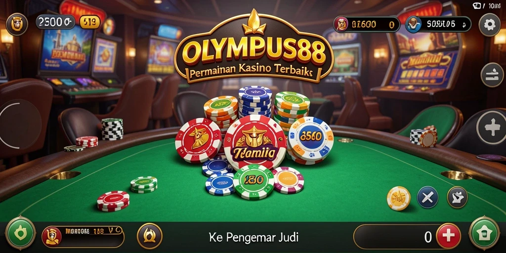 Tampilan gameplay OLYMPUS88 menampilkan suasana kasino yang seru dan menarik.