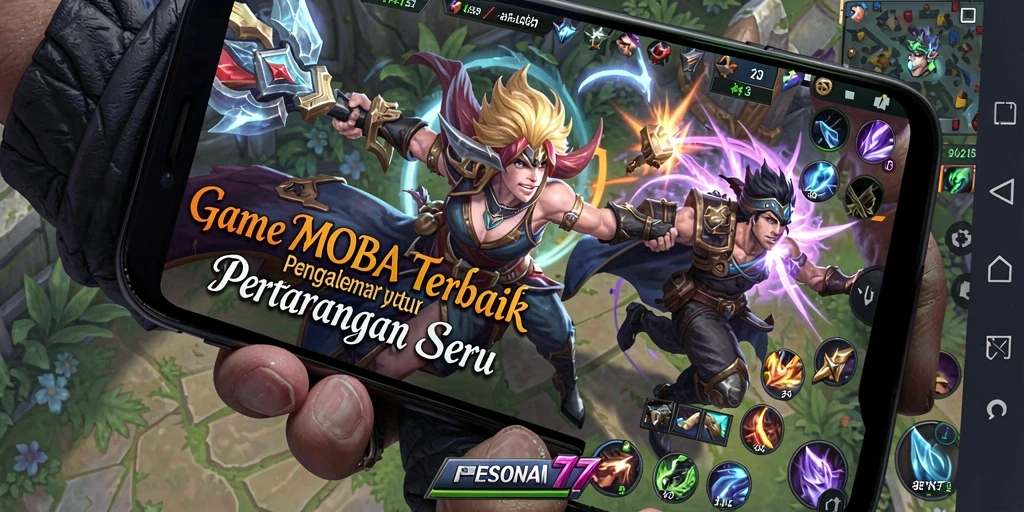 Screenshot gameplay PESONA77 yang menampilkan aksi seru dalam pertempuran tim.