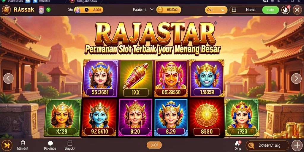 Tampilan menarik dari gameplay RAJASTAR yang memukau.