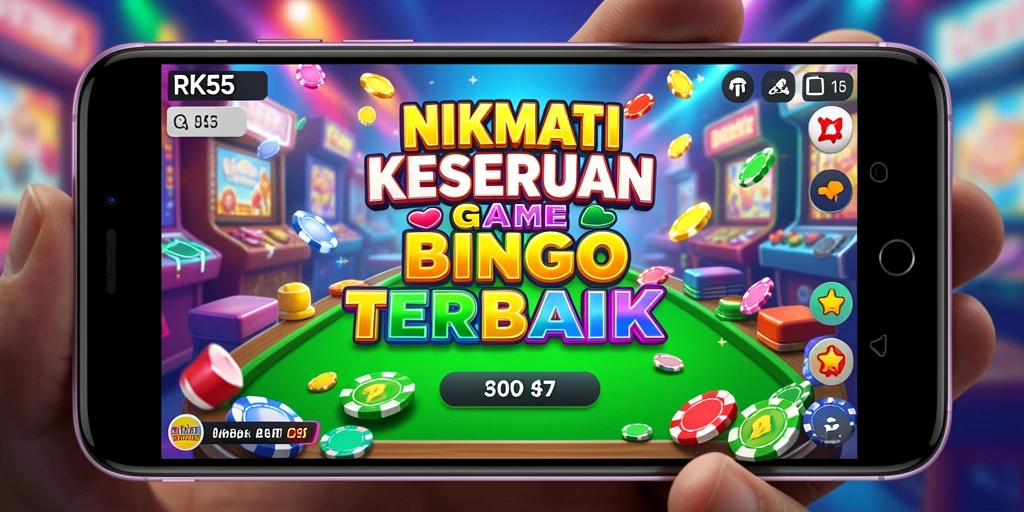 Tampilan gameplay dalam RK55 yang penuh warna dan interaktif.