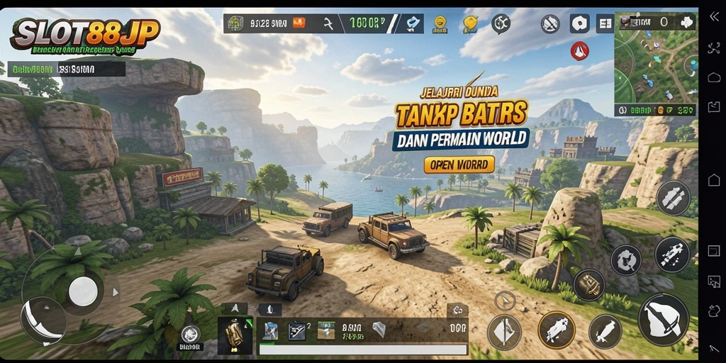 Screenshot menarik menunjukkan aksi seru dalam dunia Open World.