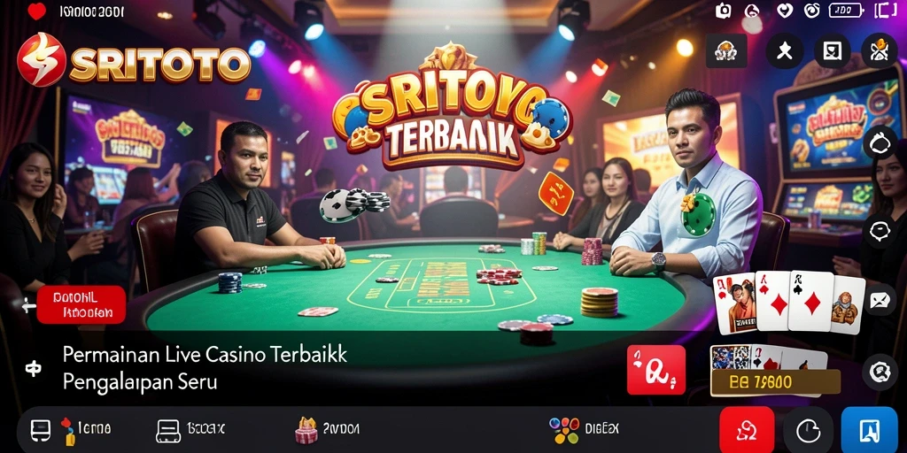 Tampilan gameplay SRITOTO yang memukau dan interaktif di Live Casino.