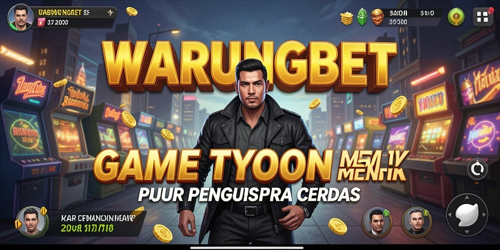 Menampilkan gameplay menantang dalam membangun bisnis di WARUNGBET.