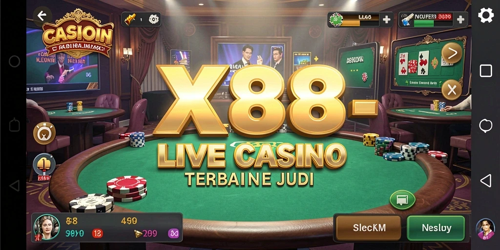 Screenshot gameplay Live Casino X88 yang menarik dan interaktif.